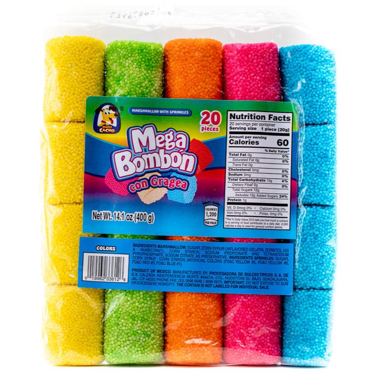 Dulces Cacho Mega Bombon Con Gragea 20ct