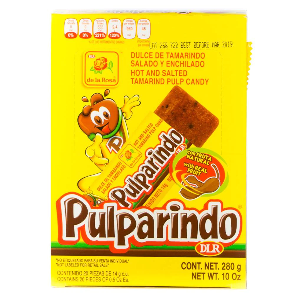 De La Rosa Pulparindo Original: 10oz 280g 20ct