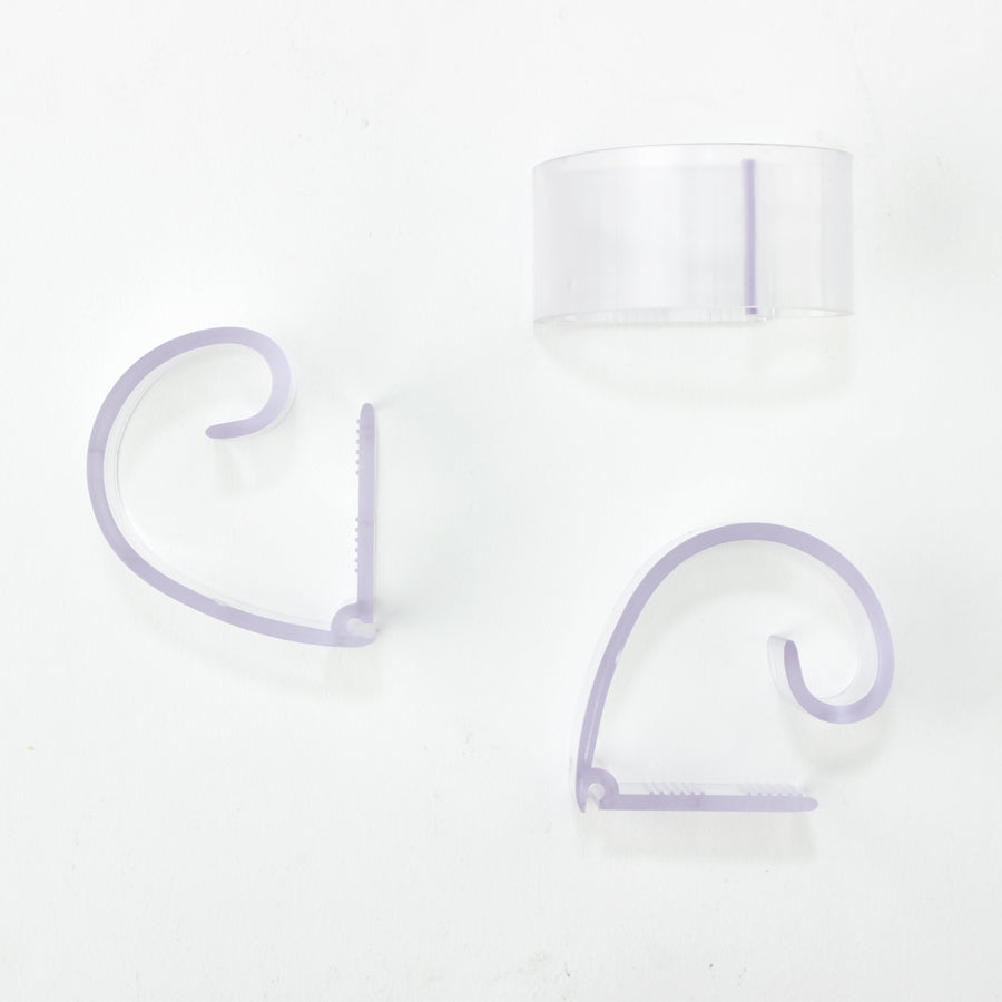 PLASTIC CLEAR CLIPS FOR TABLE COVER & SKIRT ¾"