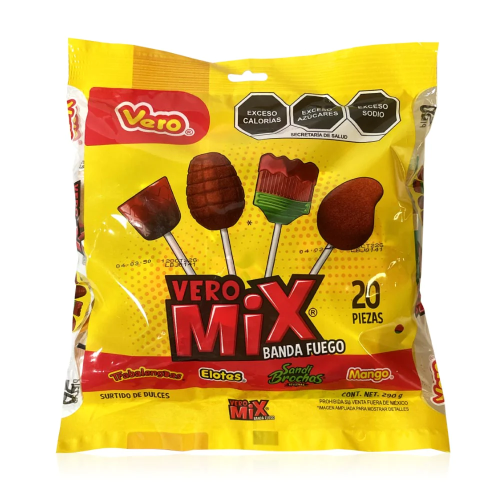 Vero Paleta Mix Fuego 20Ct