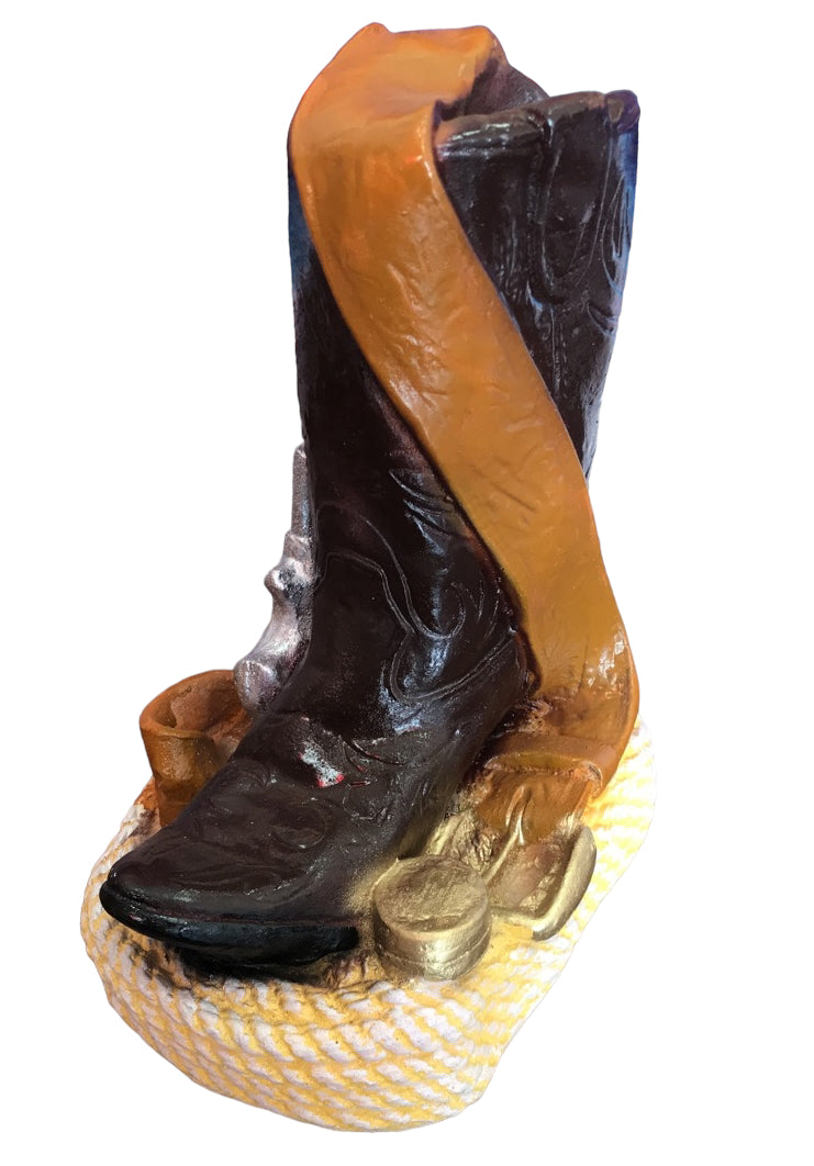 Cowboy Boot Ceramic Money Bank