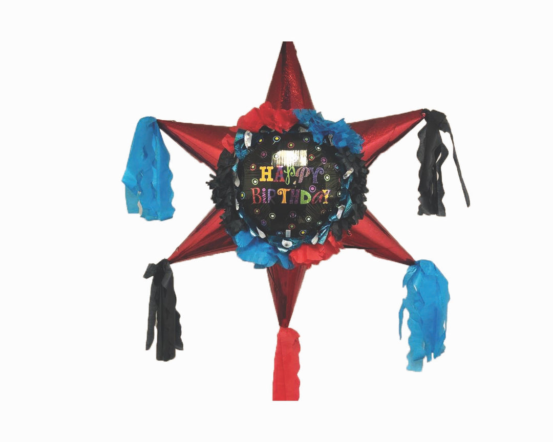 Happy Birthday Star Shaped Pinata