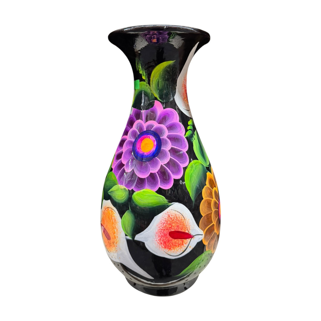 Clay Long Neck Vase