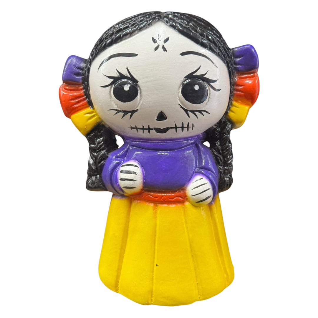 Traditional Girl Day of the Dead Piggy Bank