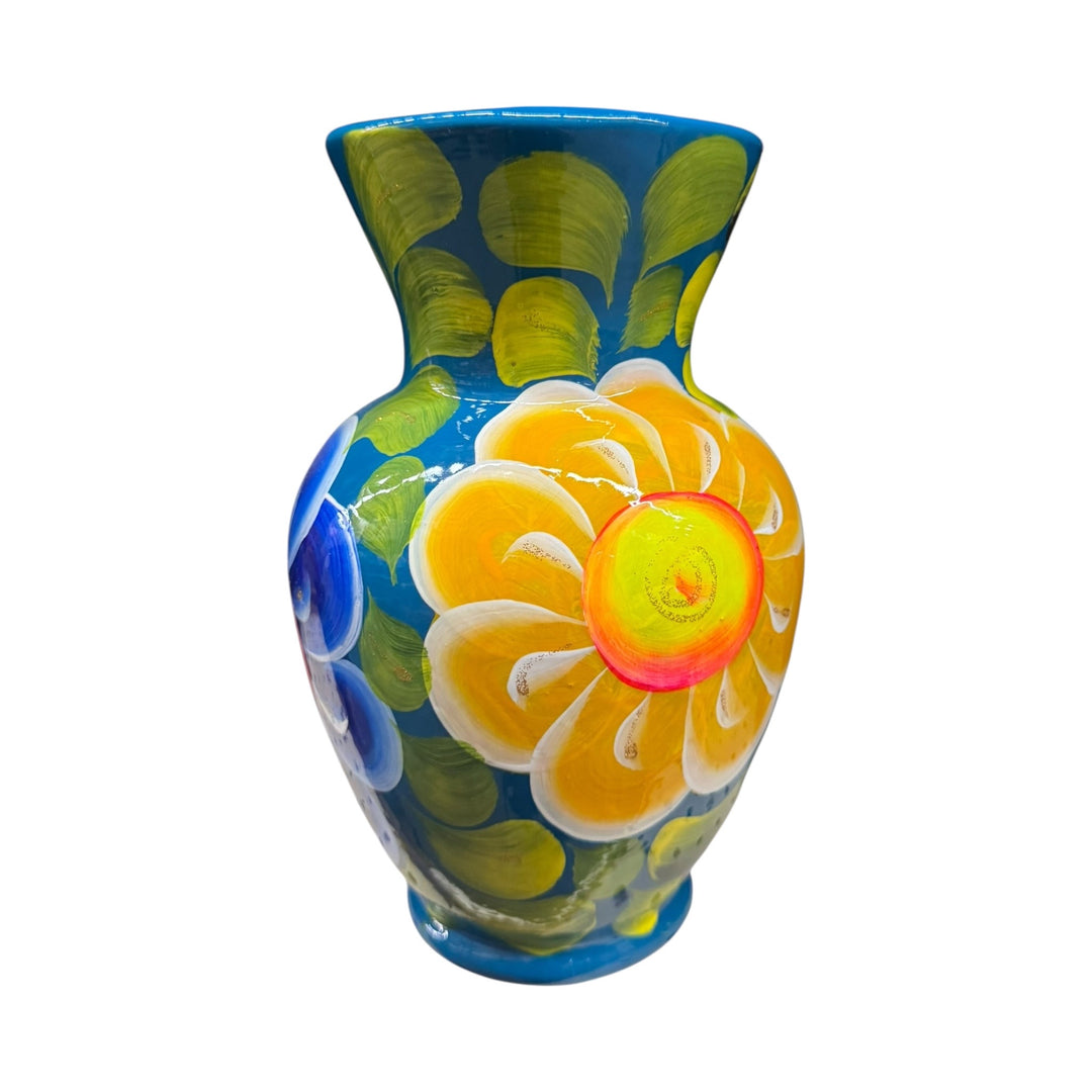 Clay Round Painted Vase