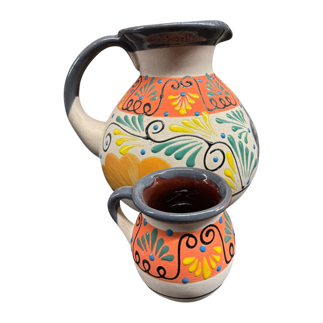 Clay Round Pitcher Set