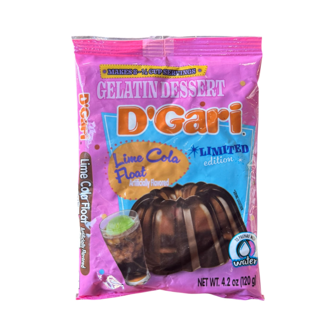 D'gari Gelatin Dessert Lime Cola Float