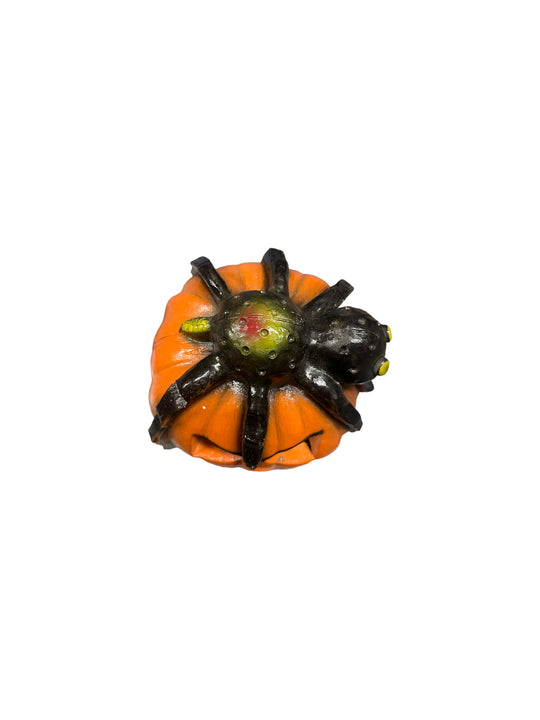 Spider Pumpkin Ceramic Money Bank