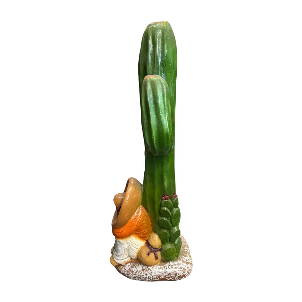 Cactus Figurine with Sombrero Man Piggy Bank