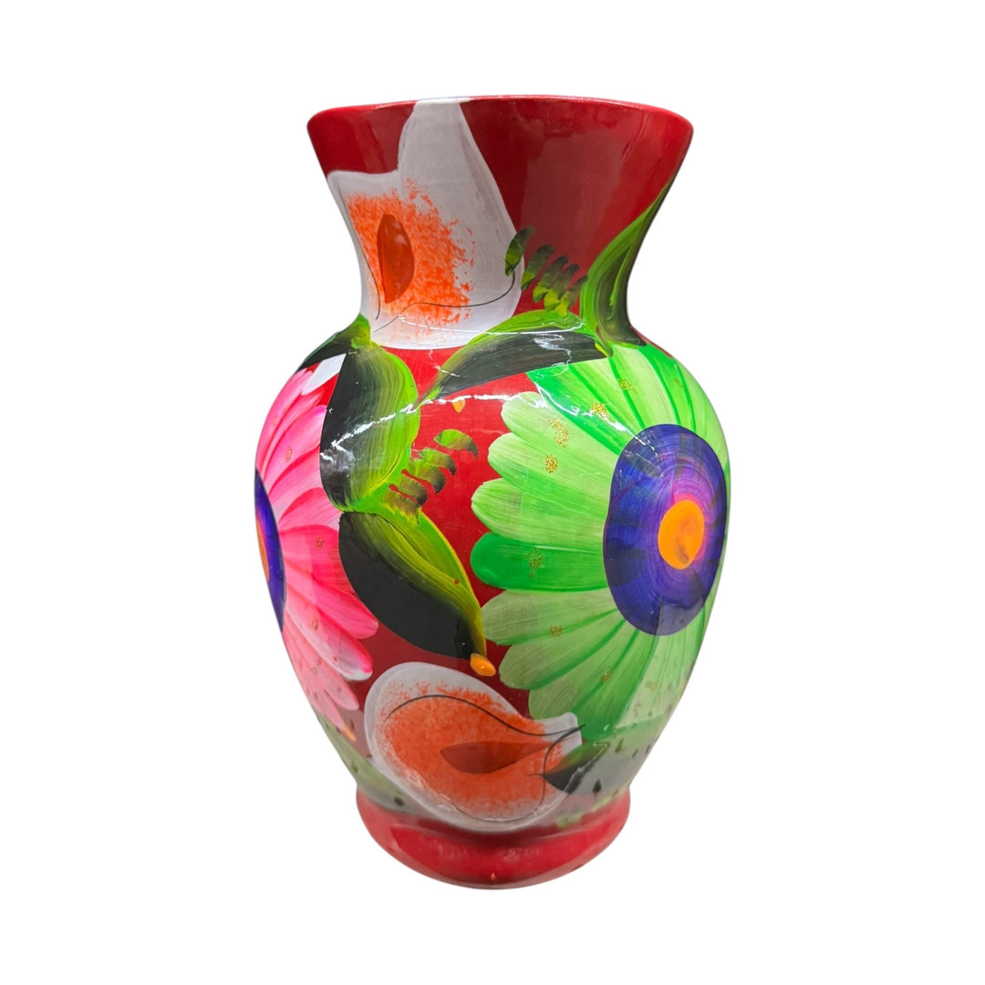 Clay Round Painted Vase