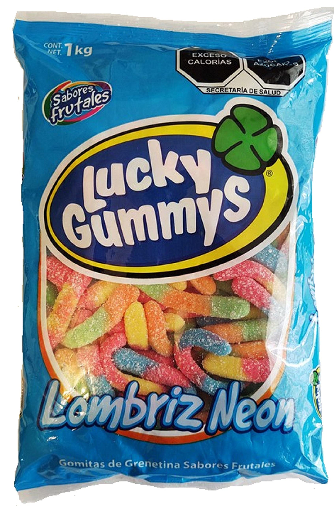 Lucky Gummys Lombriz Neon 2.2lb