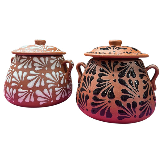 Mexican Clay Pot Olla Relieve