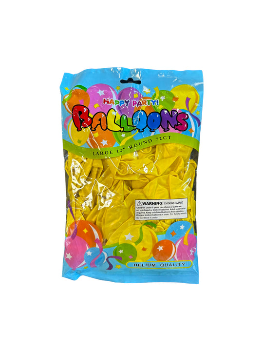 Happy Party Latex Balloons 72ct