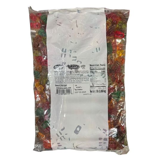 Jovy Assorted 12 Flavor Gummy Bears 5lbs