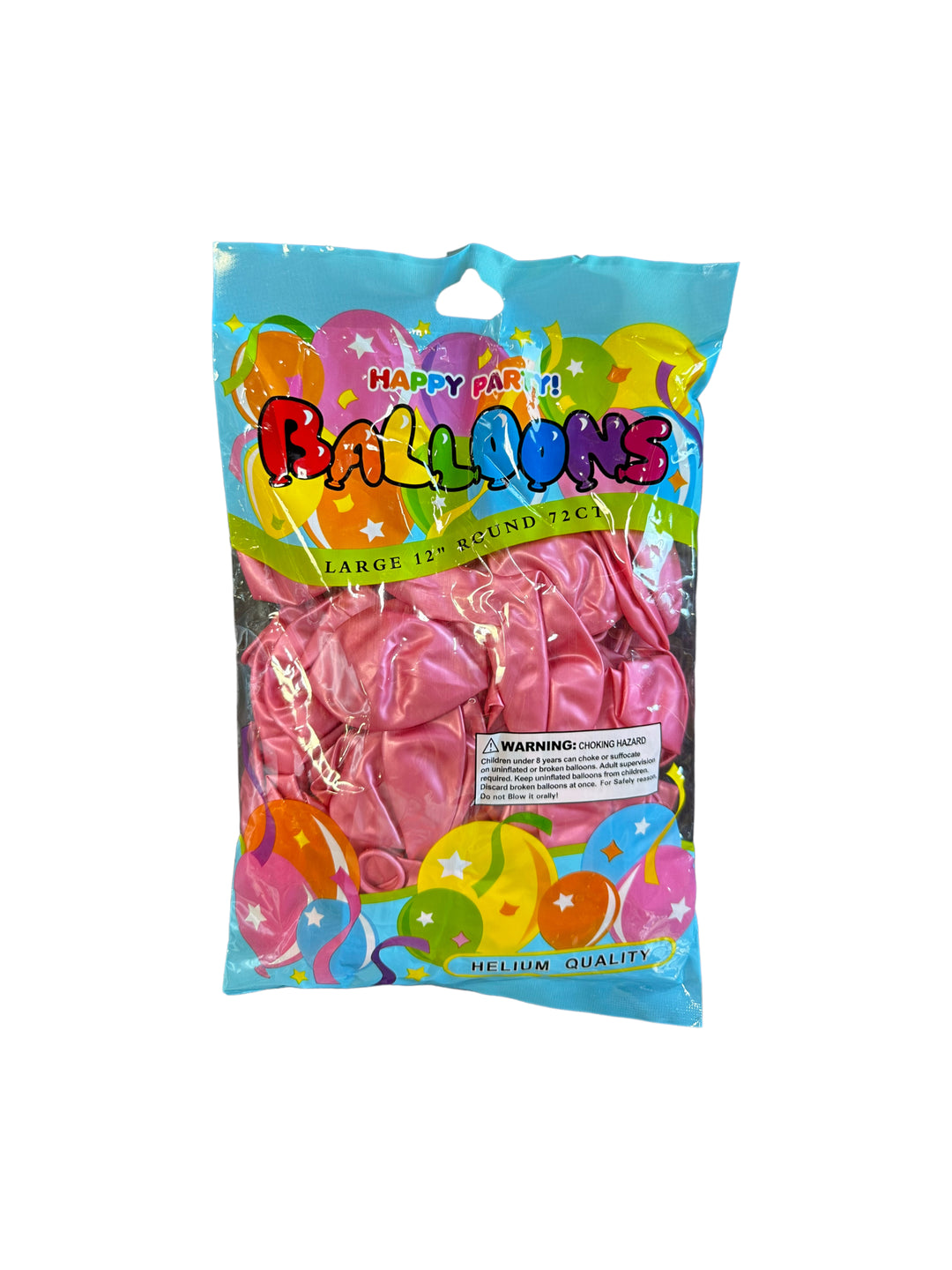 Happy Party Latex Balloons 72ct