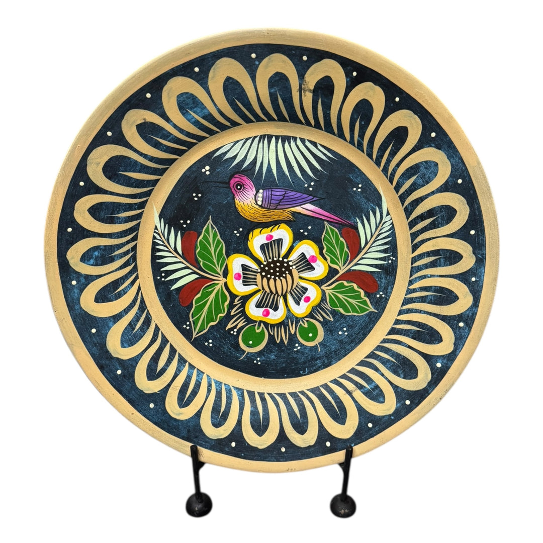 Clay Wall Plate with Stand