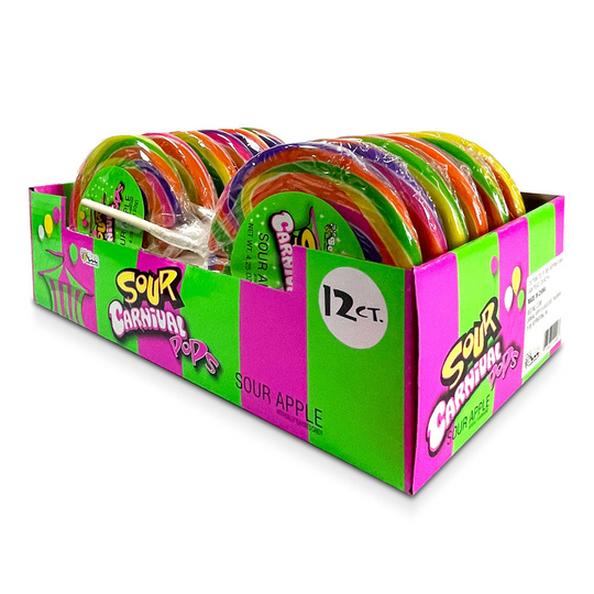Bee Carnival Sour Pop 4.25Z 12Ct Sour Apple