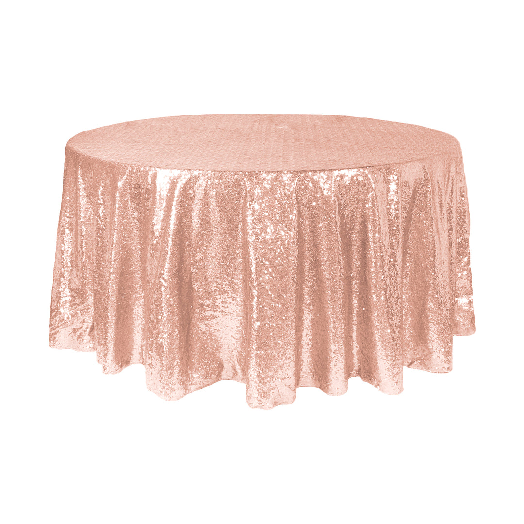 ROUND SEQUIN TABLE COVER 120"