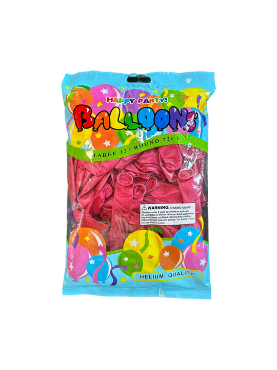 Happy Party Latex Balloons 72ct