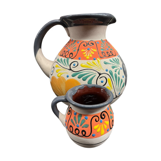 Clay Round Pitcher Set