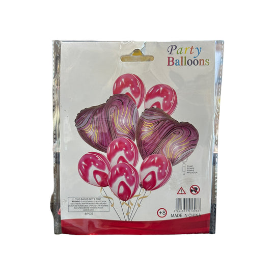 Heart Lava Balloon Bouquet