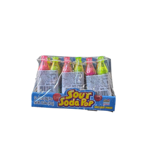 Sour Soda Pop Sour Candy Powder 12ct