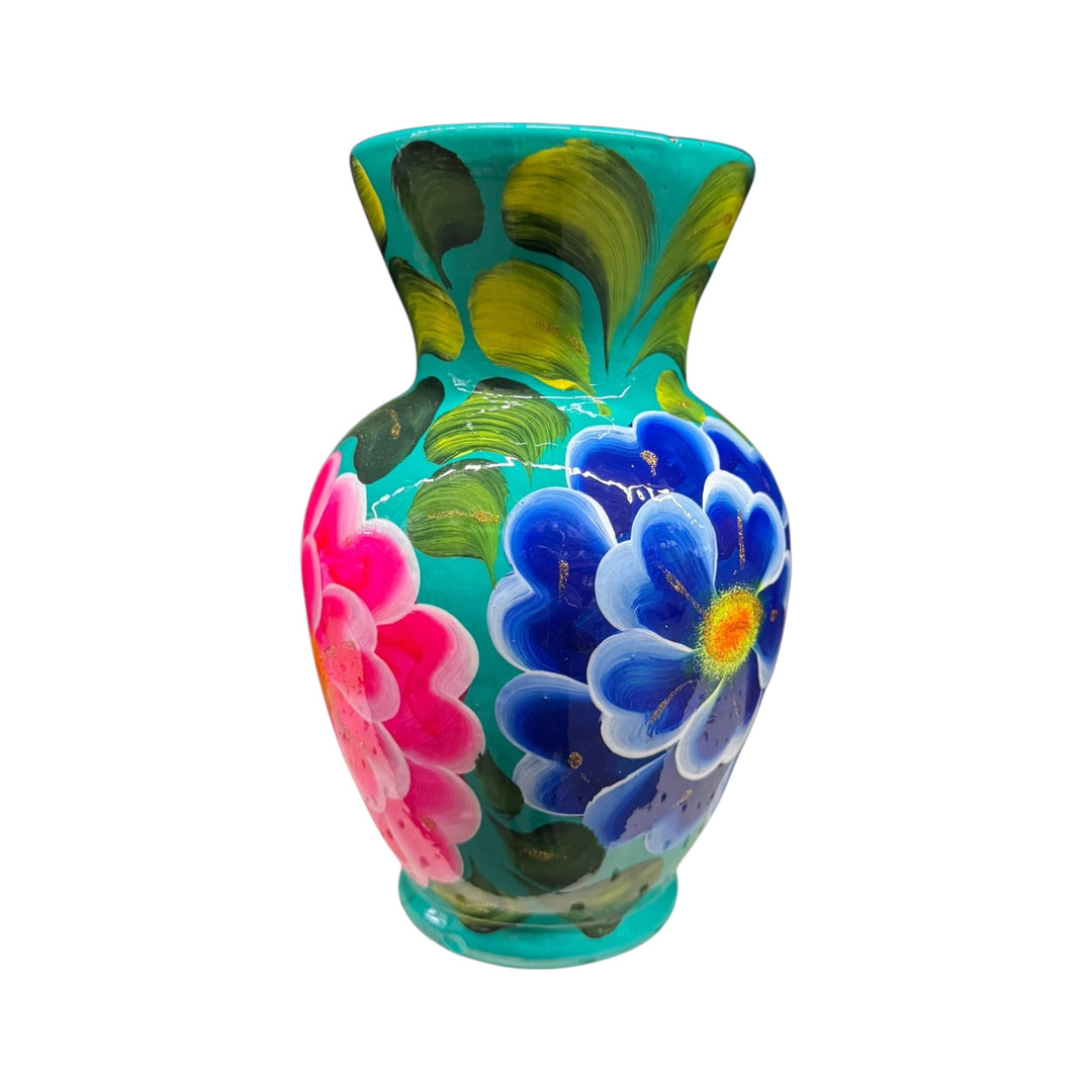 Clay Round Painted Vase