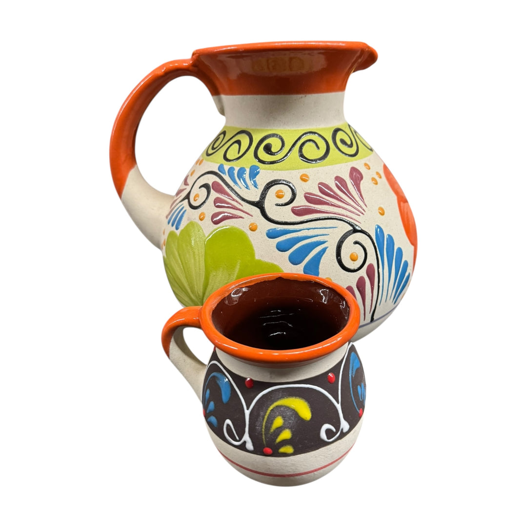 Clay Round Pitcher Set