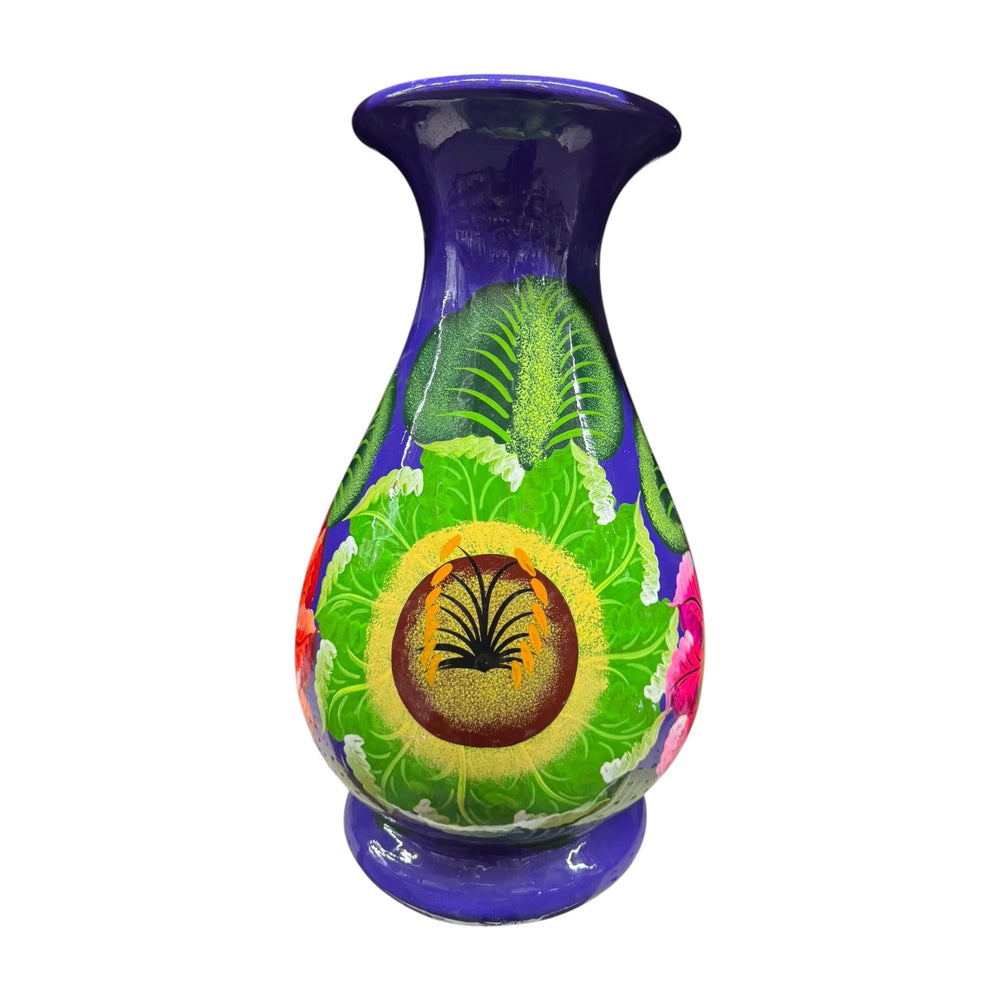 Clay Long Neck Vase