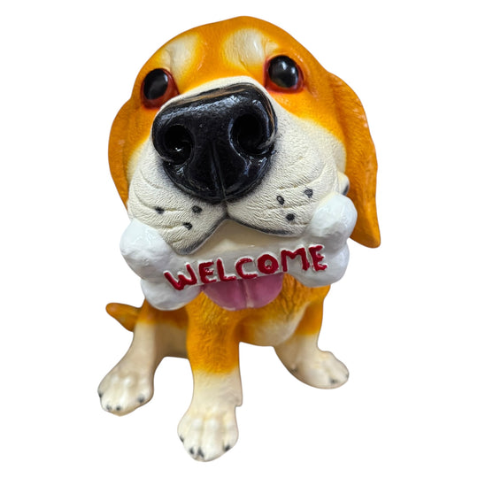 Welcome Dog Piggy Bank