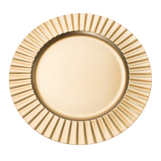 Fluted Edge Plastic Plate 15-0491