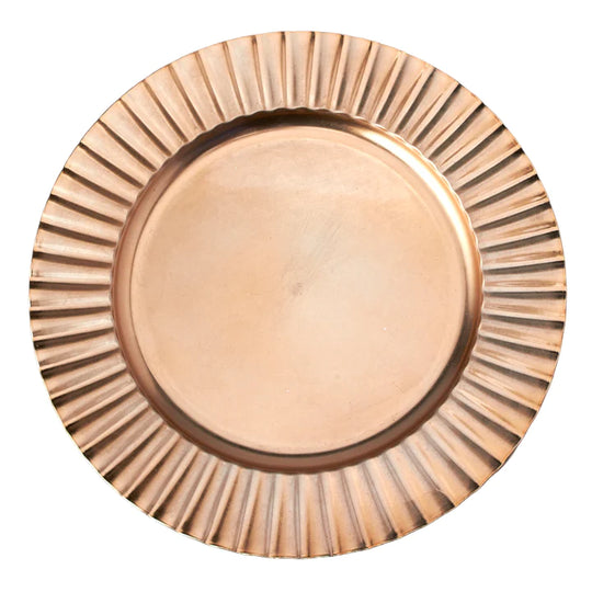Fluted Edge Plastic Plate 15-0491