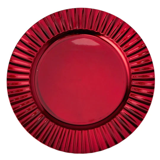 Fluted Edge Plastic Plate 15-0491