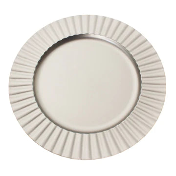 Fluted Edge Plastic Plate 15-0491