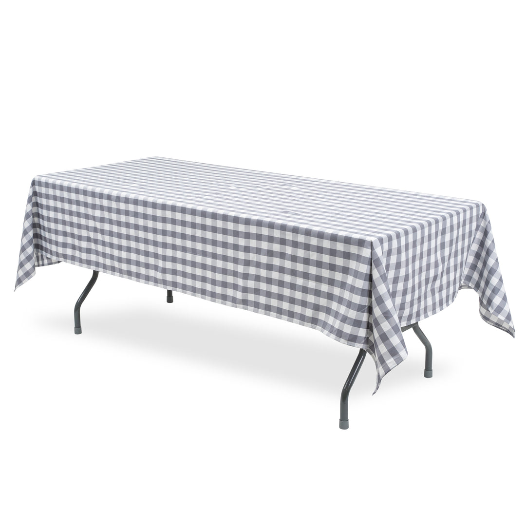 BUFFALO PLAID RECTANGLE POLYESTER TABLE COVER 60" X 102"