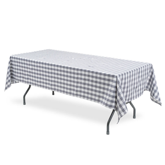 BUFFALO PLAID RECTANGLE POLYESTER TABLE COVER 60" X 102"