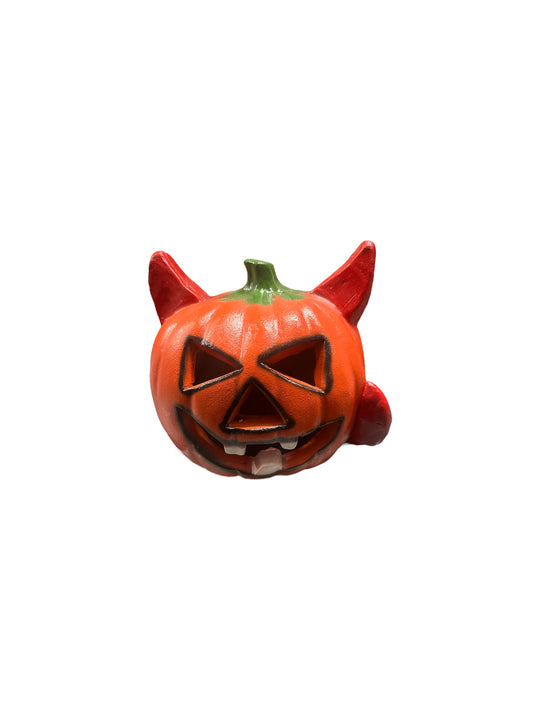 Pumpkin Devil Ceramic Money Bank