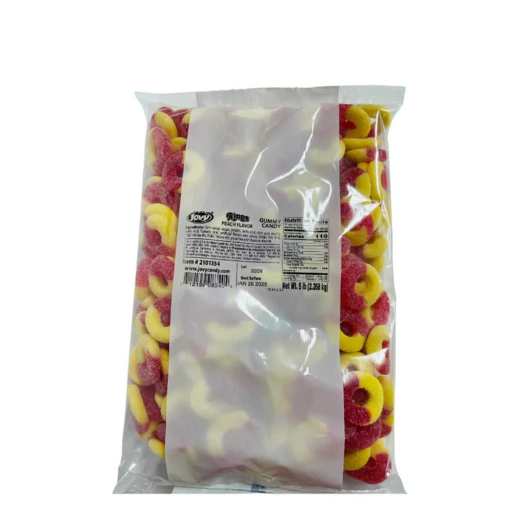 Jovy Peach Rings 5lbs