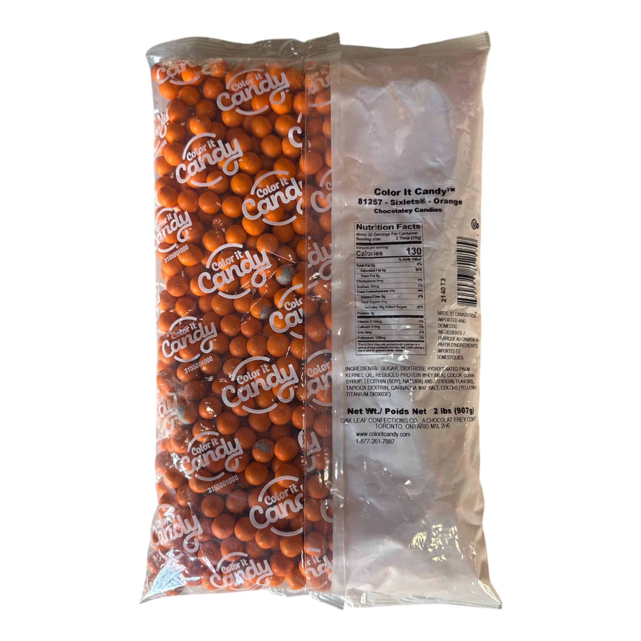Color It Candy Sixlets Orange Chocolatey Candies – SAAV International LLC