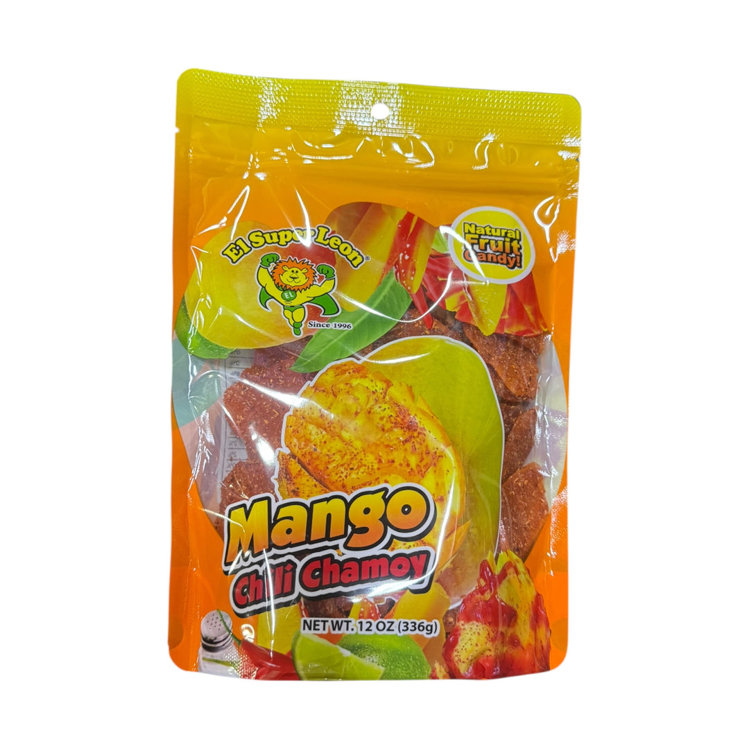 El Super Leon Mango Chamoy Natural Fruit Candy