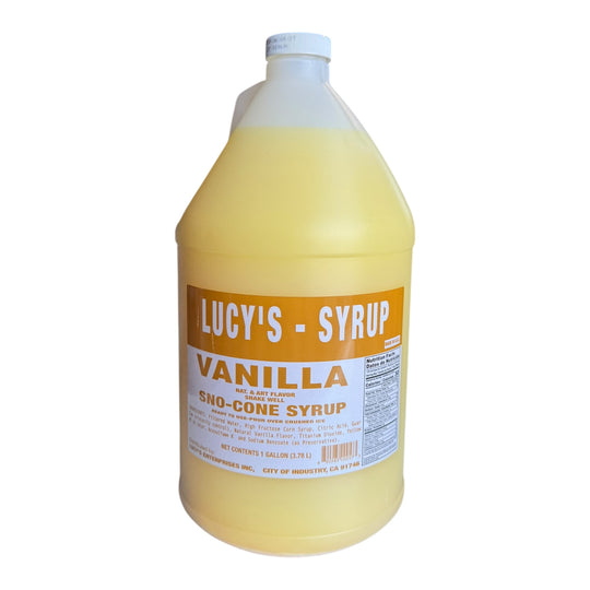 Lucy's Sno-Cone Syrup 1 gallon