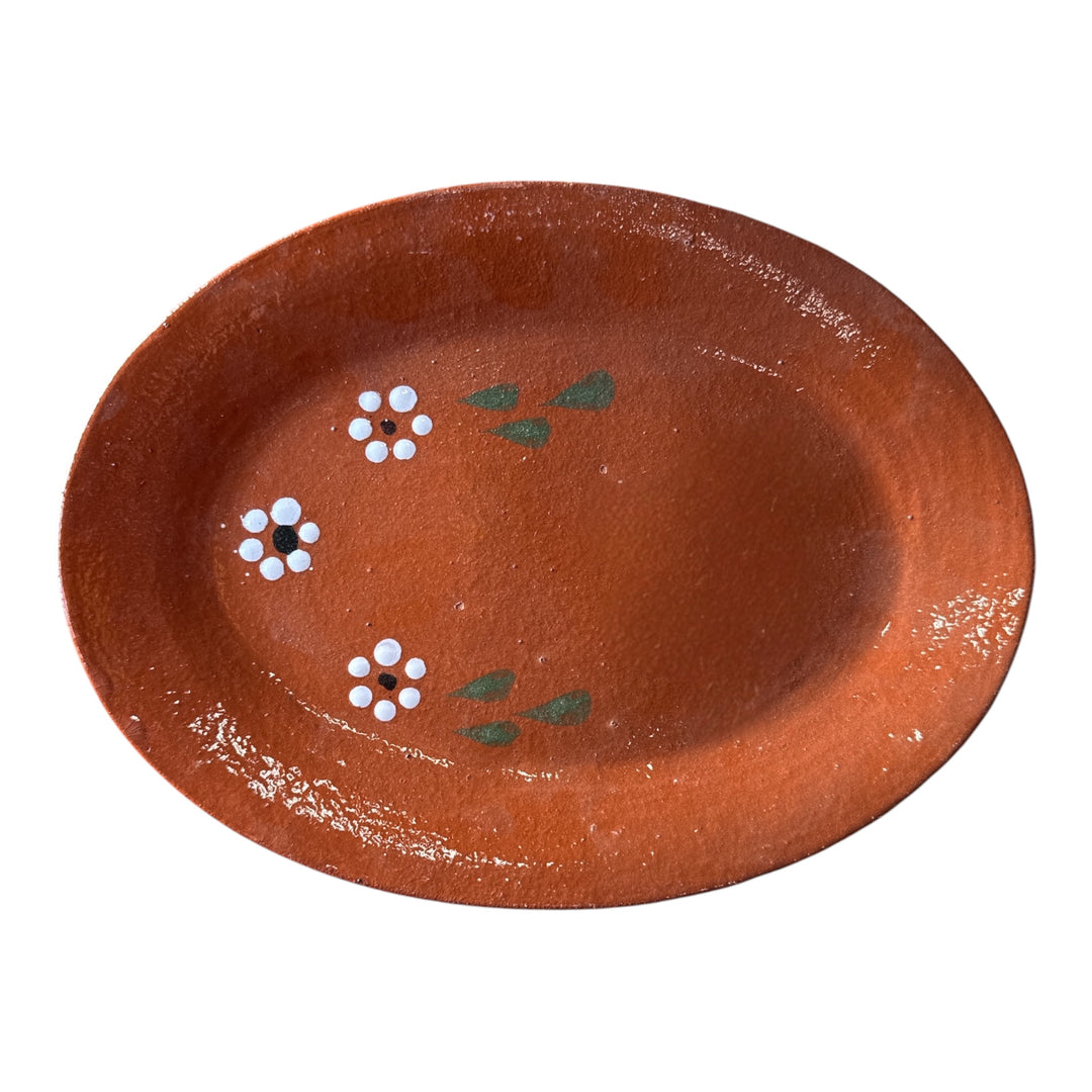 Plato Ovalado 3 Flores