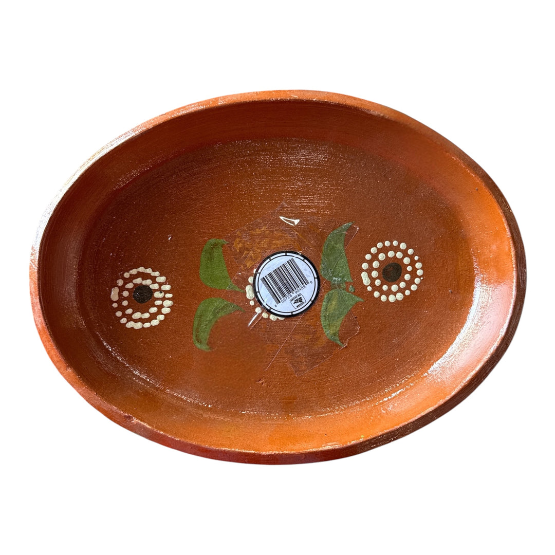 Plato Ovalado Extra 3 Flores
