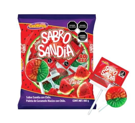 Chompys Sabro Sandia Con Chile 40ct 560g