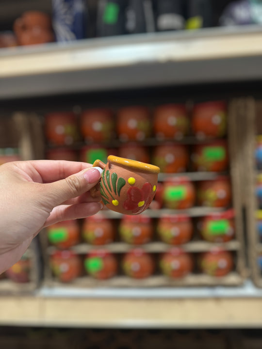 Mini Floral Shot Cup With Handle