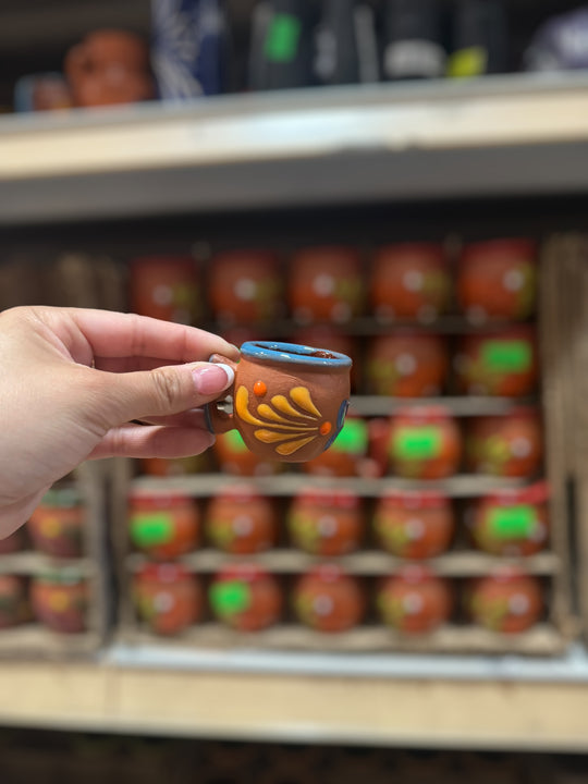 Mini Floral Shot Cup With Handle