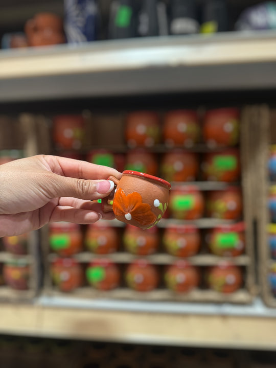Mini Floral Shot Cup With Handle