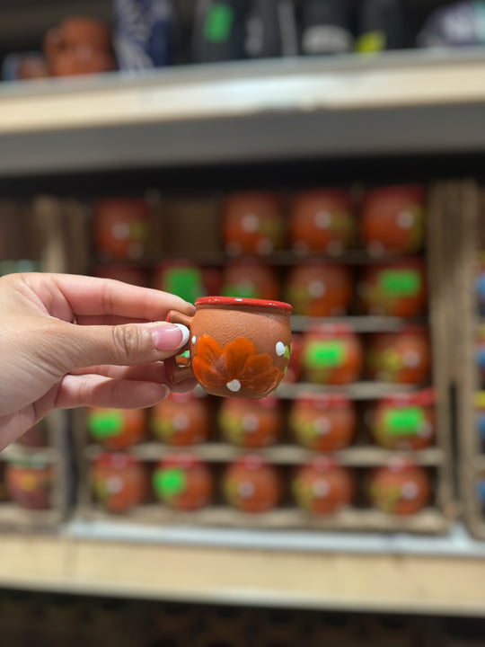 Mini Floral Shot Cup With Handle