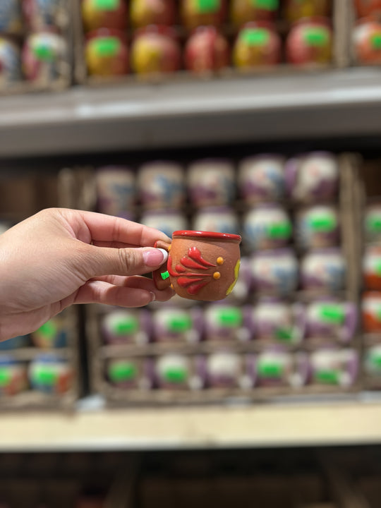 Mini Floral Shot Cup With Handle