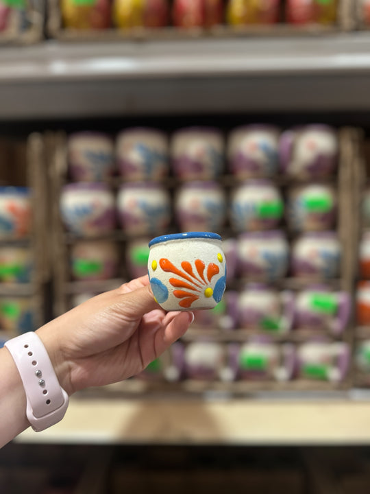 Mini Floral Shot Cup With Handle